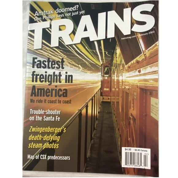 Vtg Lot 4 Trains Jan Feb Mar Apr 2003 Magazine Railroad Freight Yard Collect - Picture 5 of 11